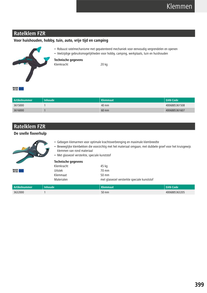 Wolfcraft hoofdcatalogustools NR.: 20428 - Pagina 399