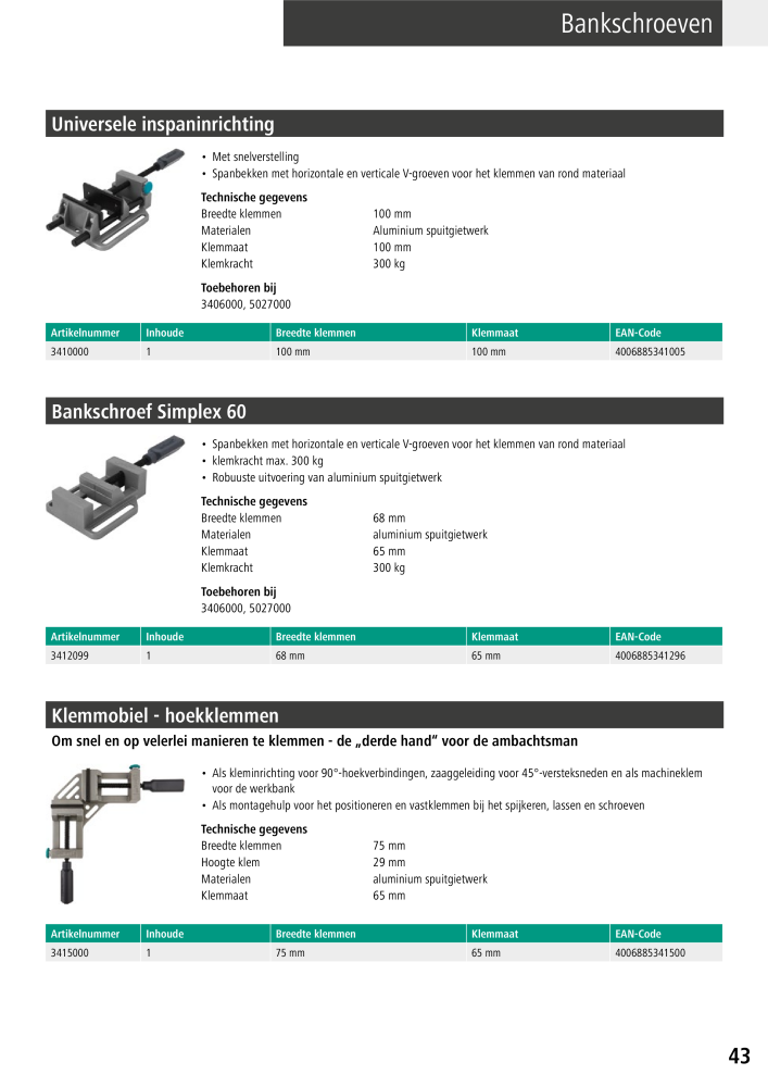 Wolfcraft hoofdcatalogustools Č. 20428 - Strana 43