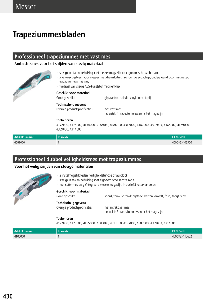 Wolfcraft hoofdcatalogustools NR.: 20428 - Pagina 430
