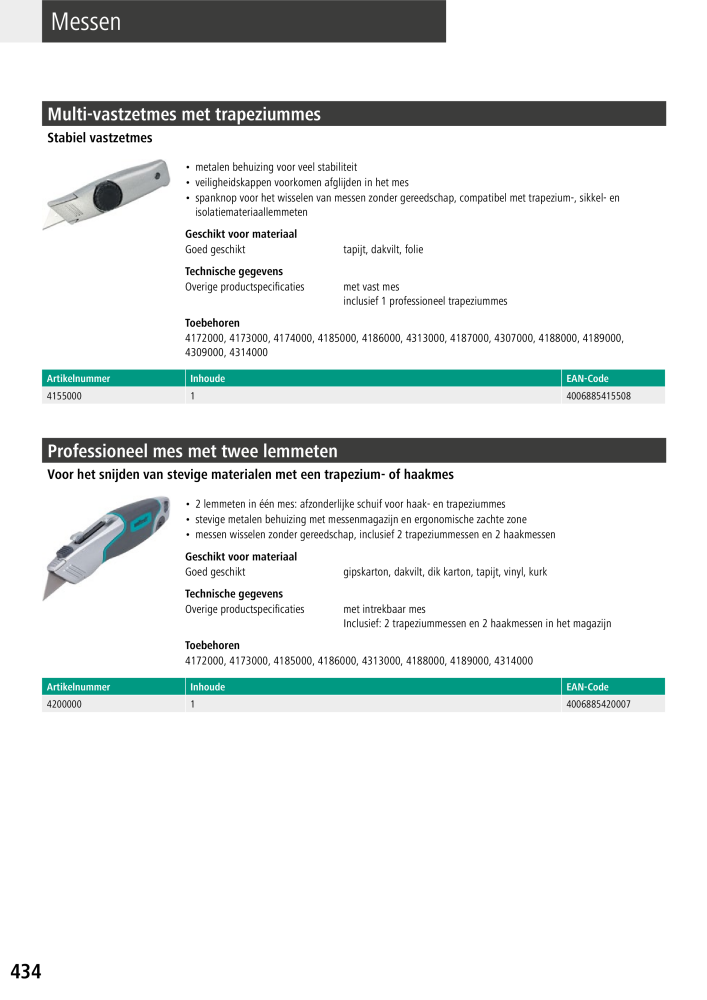 Wolfcraft hoofdcatalogustools NR.: 20428 - Pagina 434