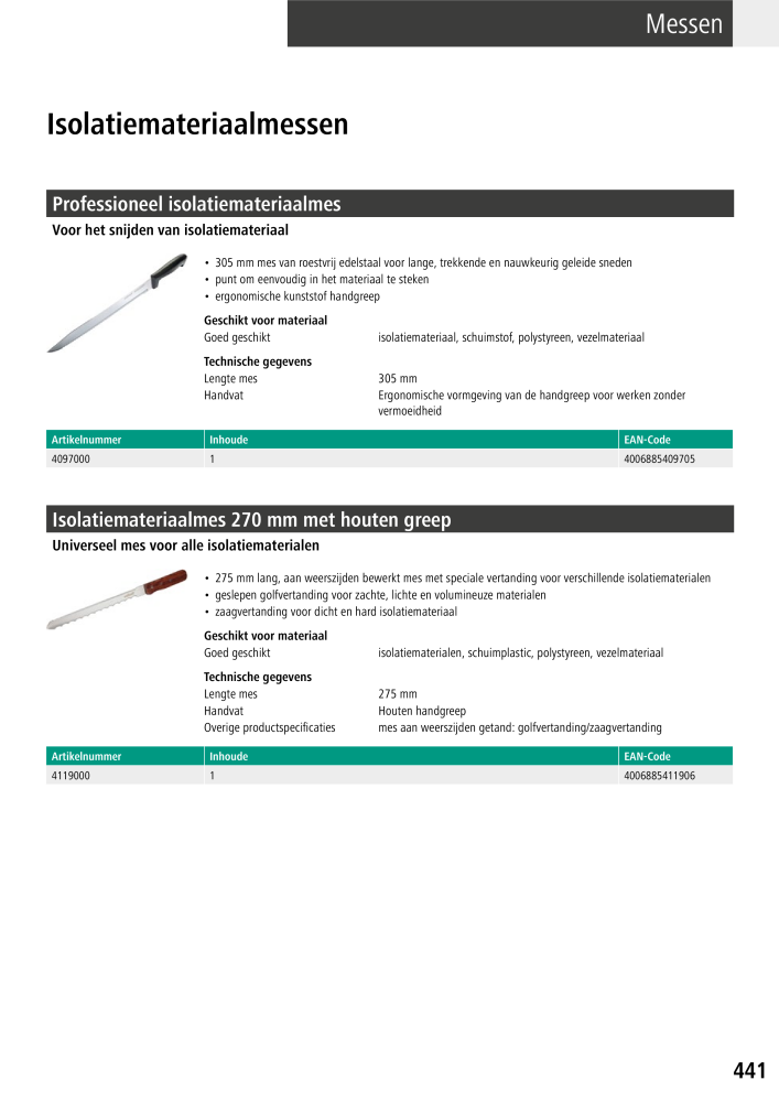 Wolfcraft hoofdcatalogustools Nb. : 20428 - Page 441