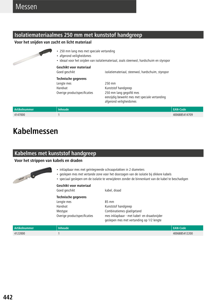 Wolfcraft hoofdcatalogustools NR.: 20428 - Pagina 442