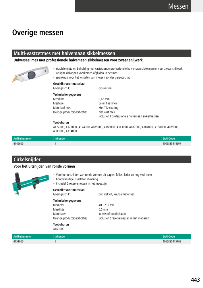 Wolfcraft hoofdcatalogustools NR.: 20428 - Seite 443