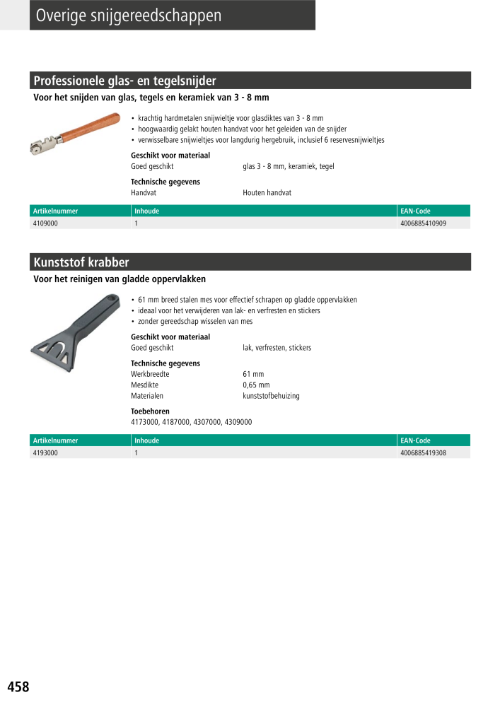 Wolfcraft hoofdcatalogustools NR.: 20428 - Seite 458