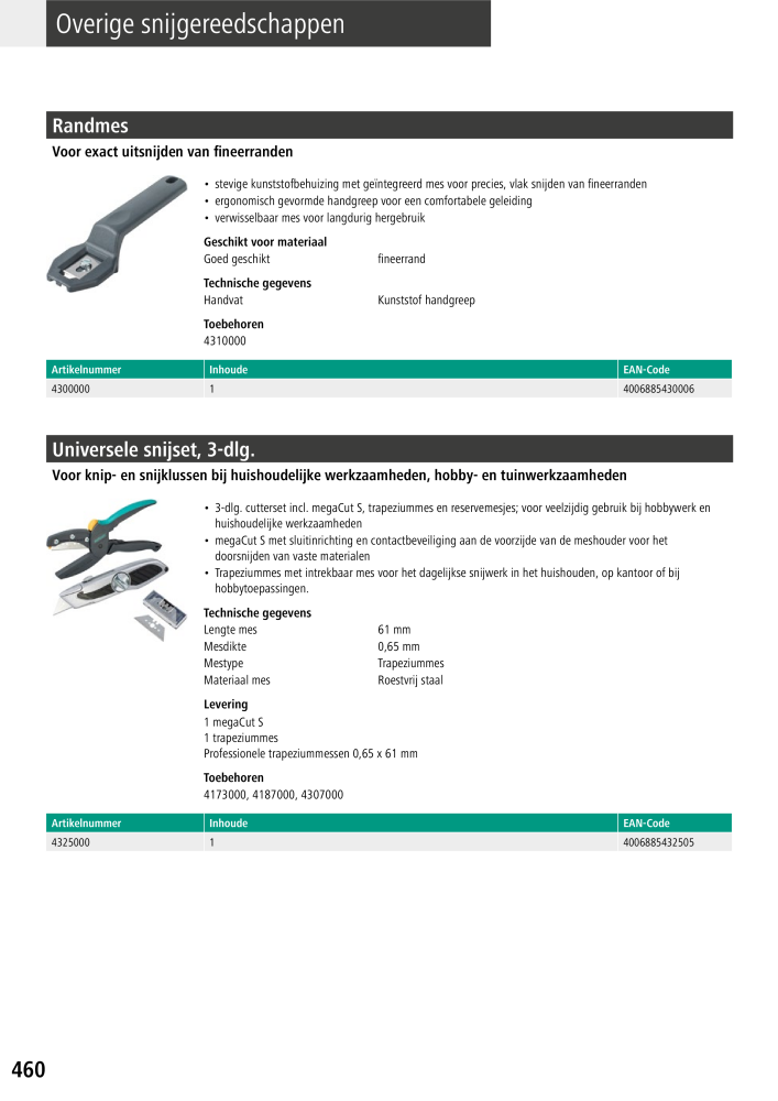 Wolfcraft hoofdcatalogustools n.: 20428 - Pagina 460