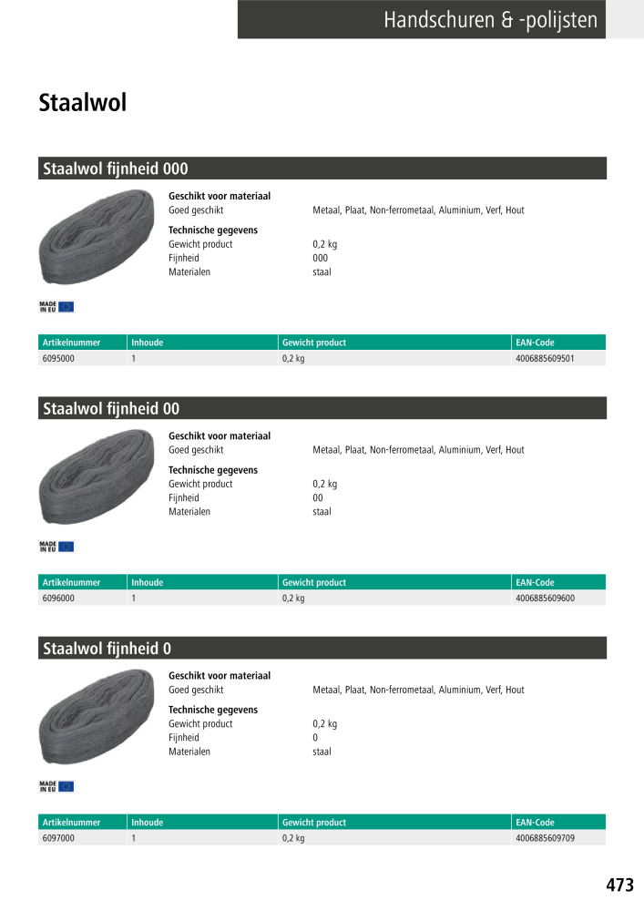 Wolfcraft hoofdcatalogustools Nb. : 20428 - Page 473