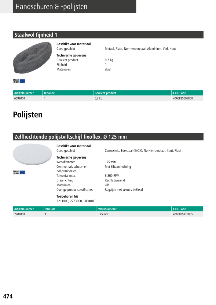 Wolfcraft hoofdcatalogustools NO.: 20428 - Page 474