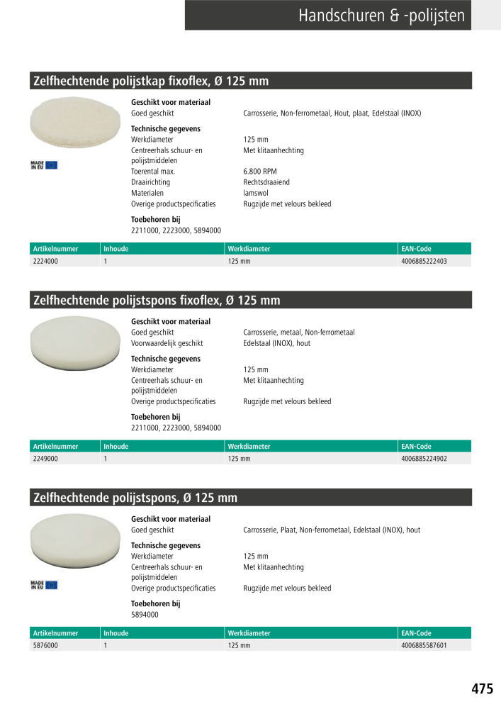 Wolfcraft hoofdcatalogustools Nb. : 20428 - Page 475