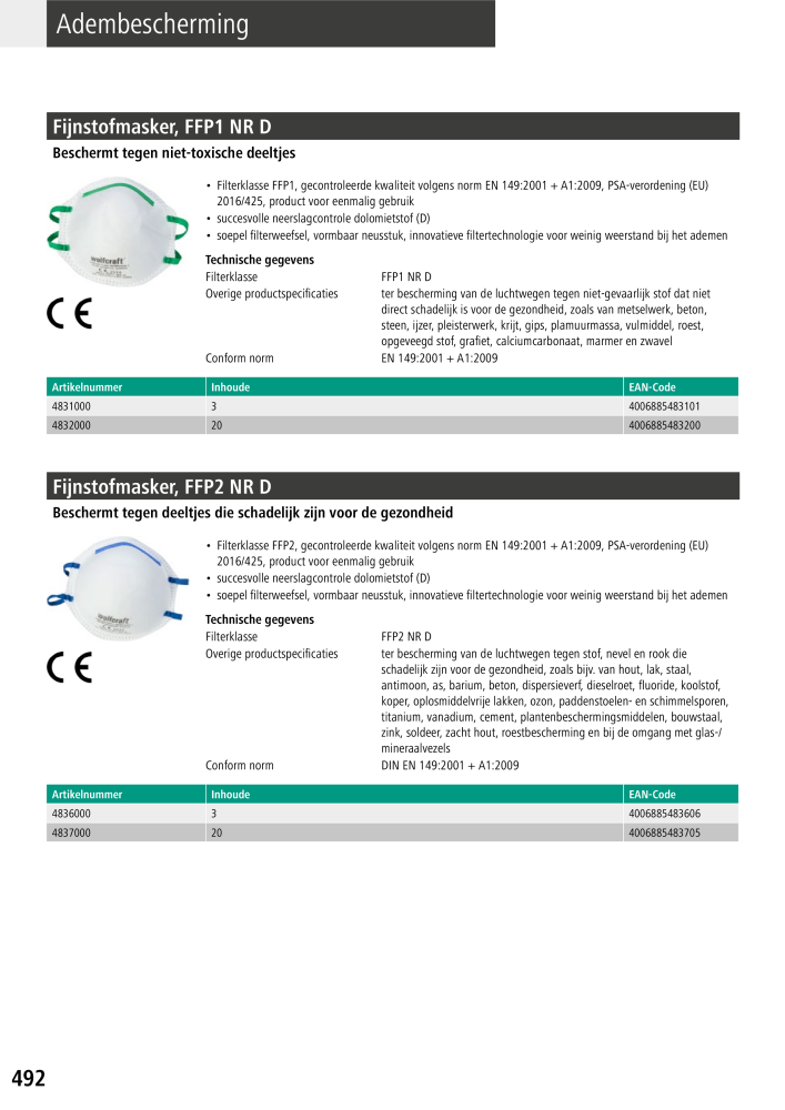 Wolfcraft hoofdcatalogustools Nb. : 20428 - Page 492
