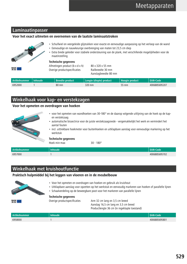 Wolfcraft hoofdcatalogustools Nº: 20428 - Página 529