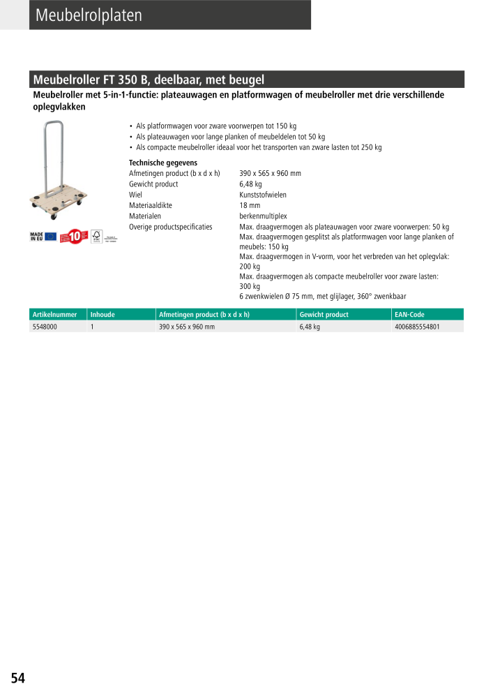 Wolfcraft hoofdcatalogustools Nb. : 20428 - Page 54