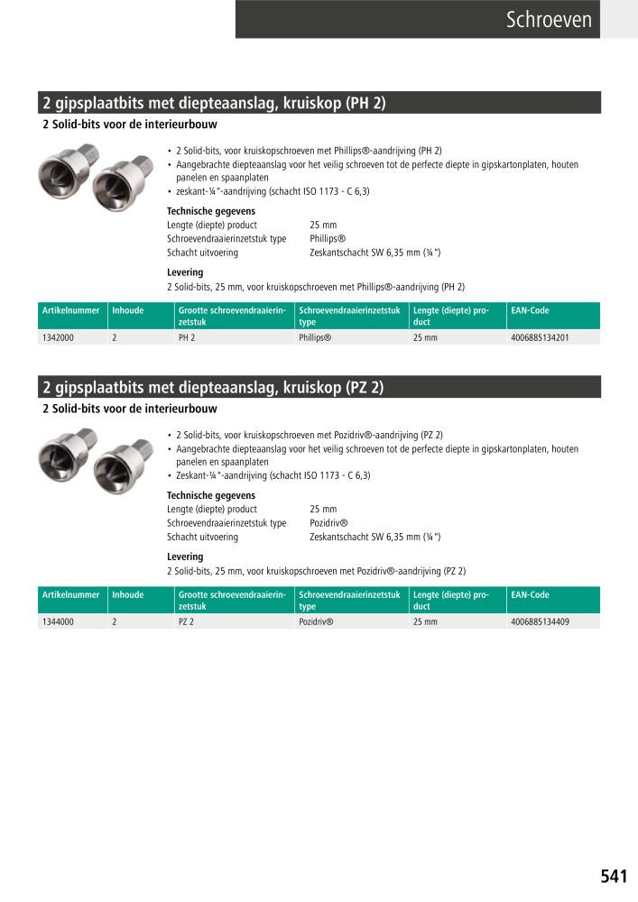 Wolfcraft hoofdcatalogustools Nb. : 20428 - Page 541