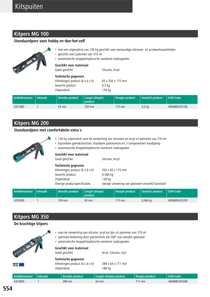 Wolfcraft hoofdcatalogustools Nb. : 20428 - Page 554