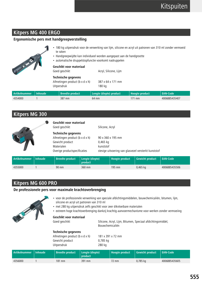 Wolfcraft hoofdcatalogustools NO.: 20428 - Page 555