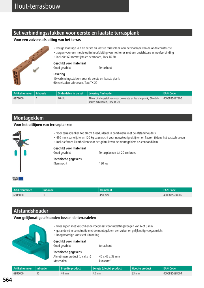 Wolfcraft hoofdcatalogustools n.: 20428 - Pagina 564