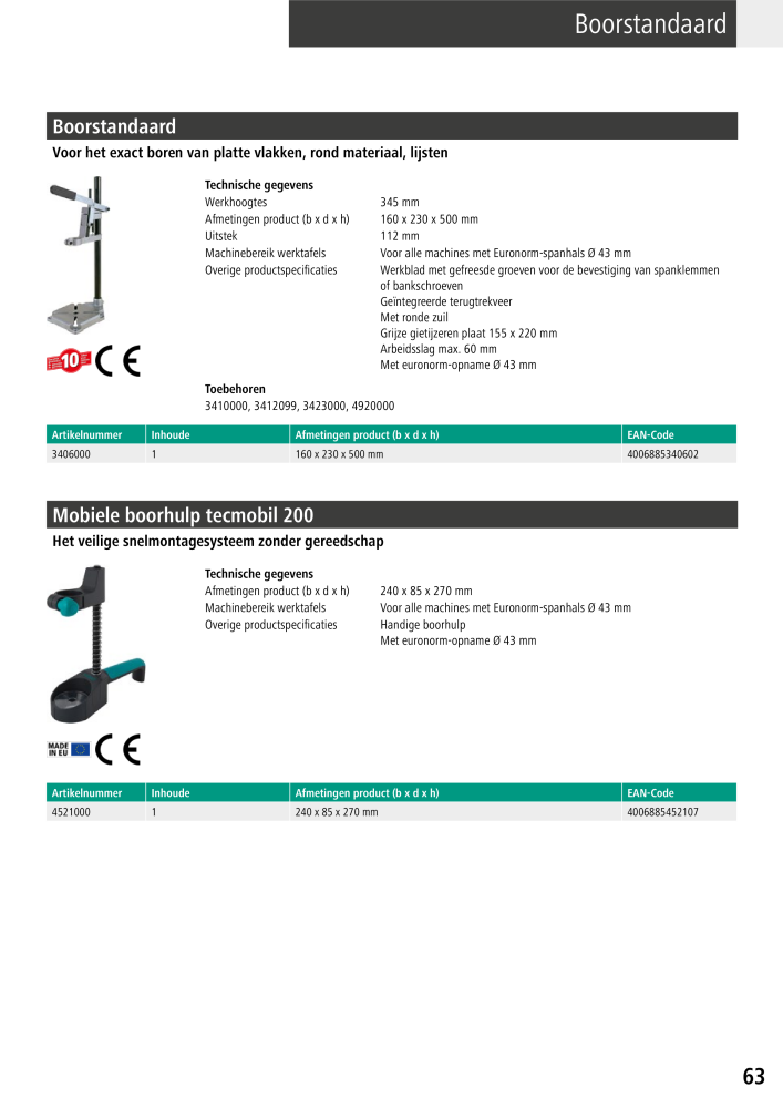 Wolfcraft hoofdcatalogustools Č. 20428 - Strana 63