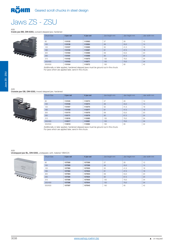 Röhm Main Catalogue Clamping Technology NEJ.: 2043 - Sida 156