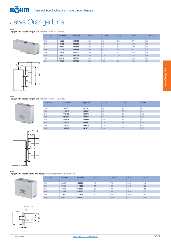 Röhm Main Catalogue Clamping Technology Nb. : 2043 - Page 167