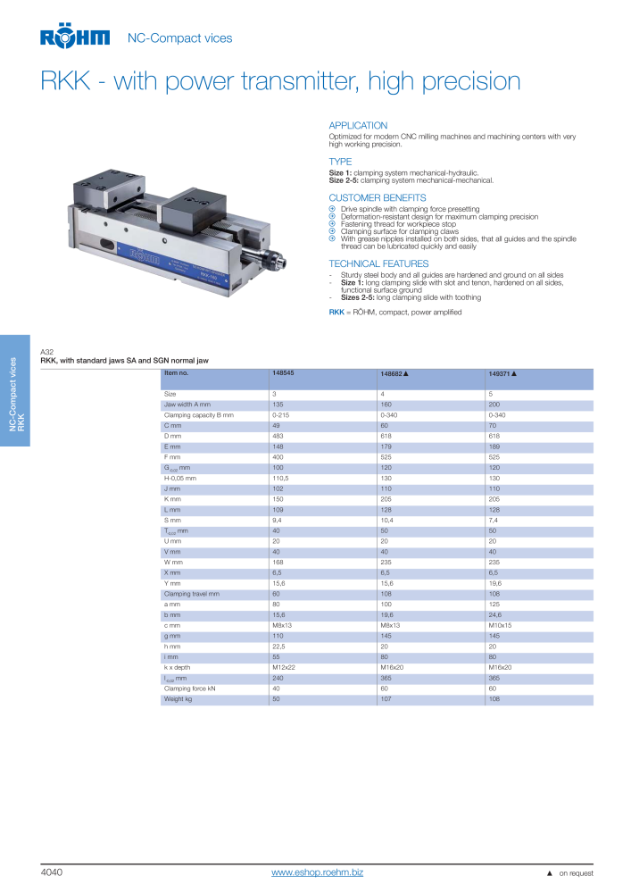 Röhm Main Catalogue Clamping Technology Nb. : 2043 - Page 270