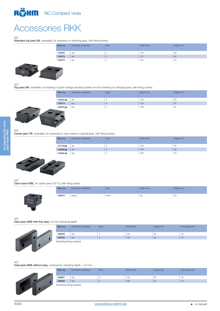 Röhm Main Catalogue Clamping Technology NO.: 2043 - Page 272