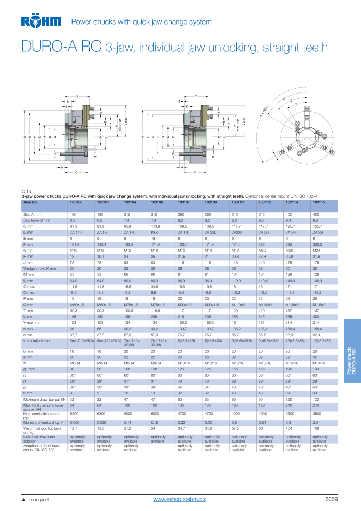 Röhm Main Catalogue Clamping Technology NO.: 2043 - Page 583