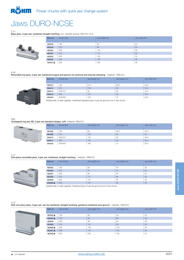 Röhm Main Catalogue Clamping Technology NO.: 2043 - Page 595