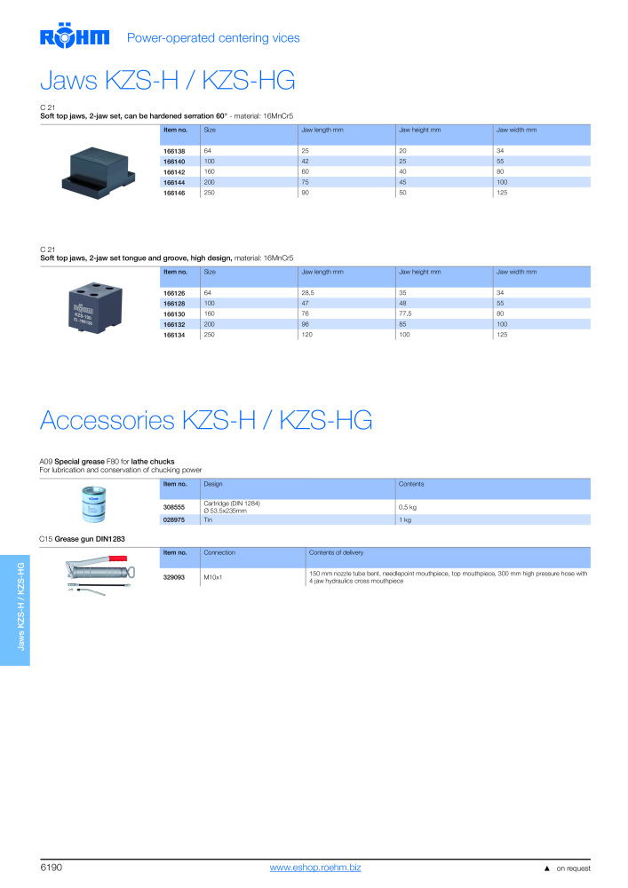 Röhm Main Catalogue Clamping Technology Nb. : 2043 - Page 704