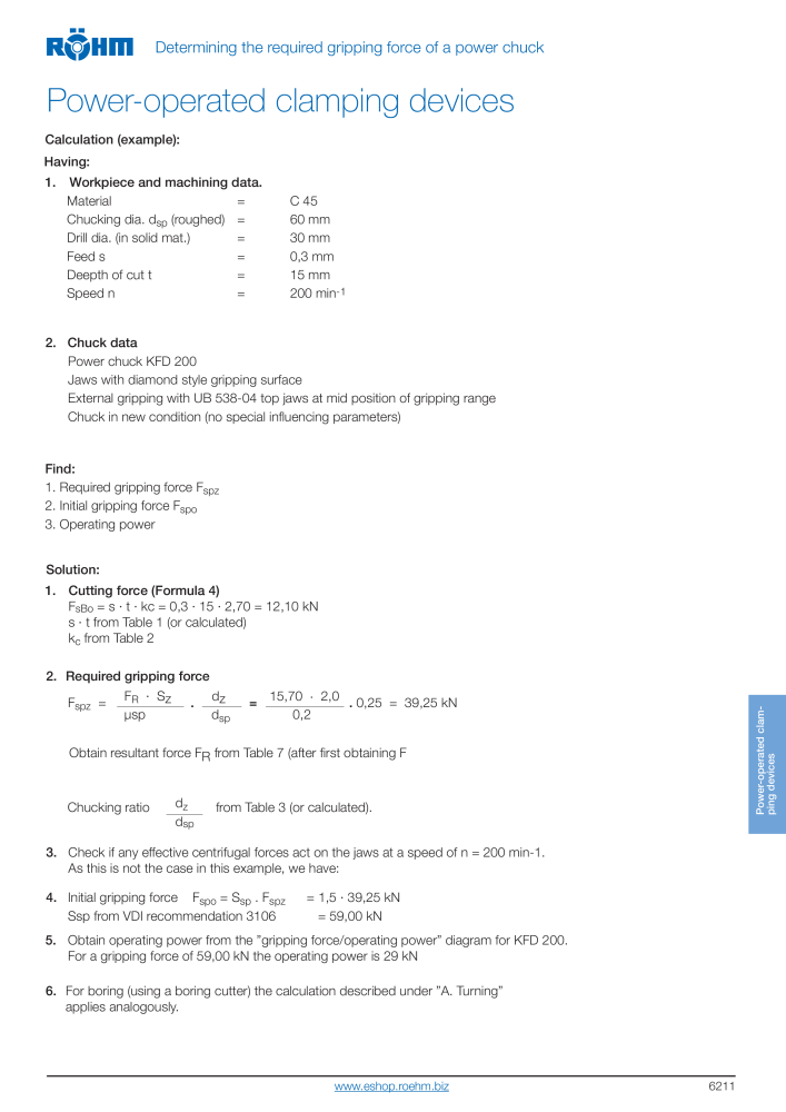 Röhm Main Catalogue Clamping Technology Nb. : 2043 - Page 725