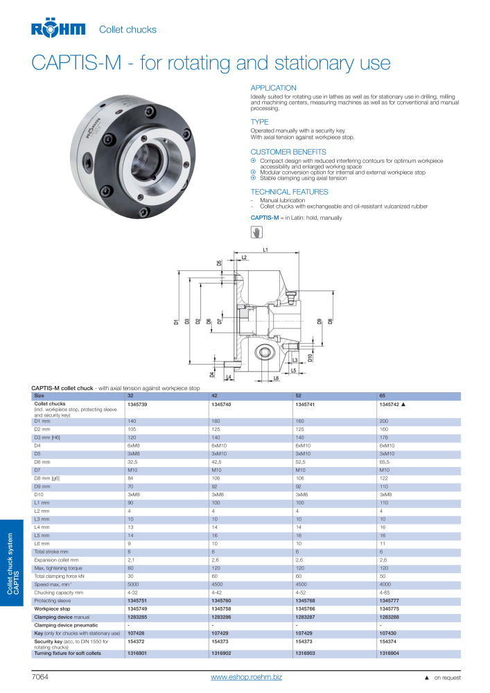 Röhm Main Catalogue Clamping Technology NO.: 2043 - Page 806