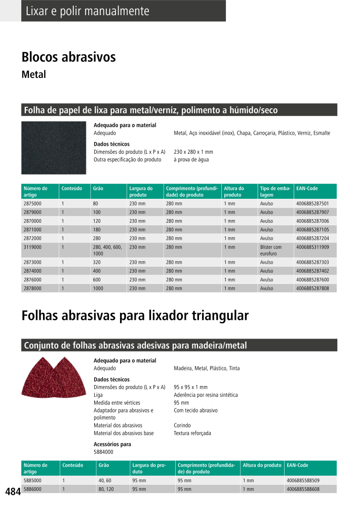 Ferramentas principais do catálogo Wolfcraft Nº: 20430 - Página 484