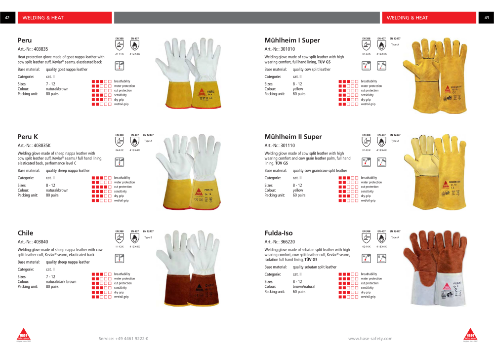 Hase Safety Gloves Collection - English NR.: 20443 - Strona 22