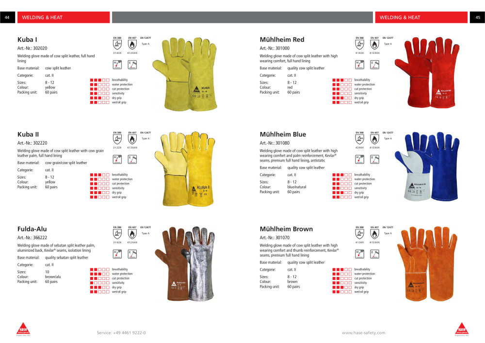 Hase Safety Gloves Collection - English NR.: 20443 - Side 23