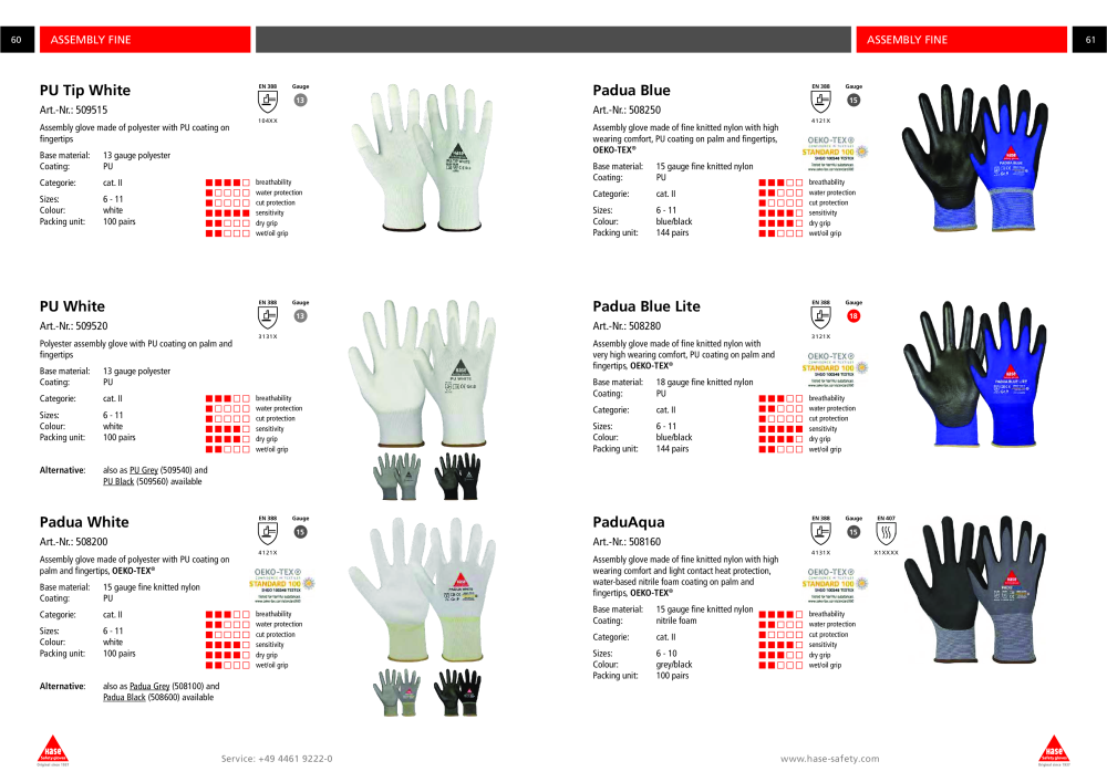 Hase Safety Gloves Collection - English NR.: 20443 - Side 31