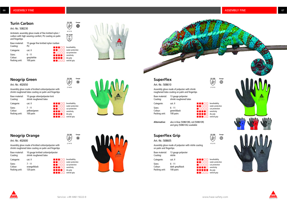 Hase Safety Gloves Collection - English NR.: 20443 - Side 34