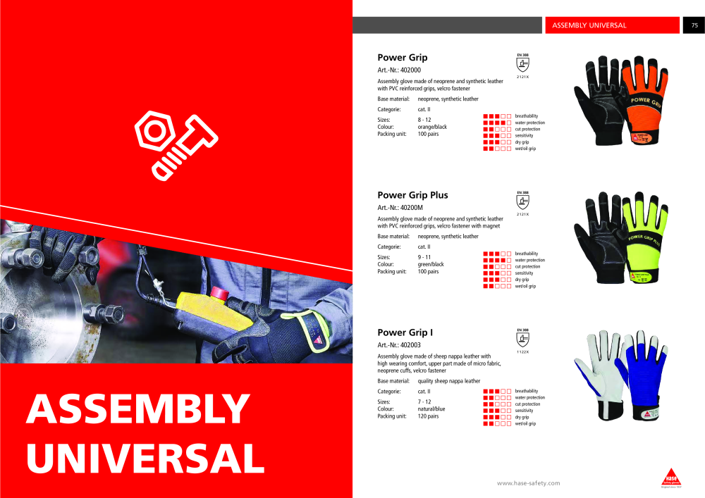 Hase Safety Gloves Collection - English NR.: 20443 - Seite 38