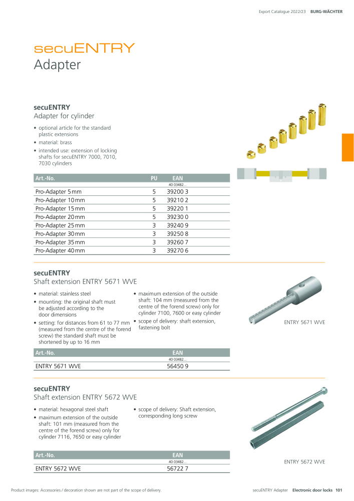 BURG-WÄCHTER Main Catalogue NR.: 20447 - Seite 101