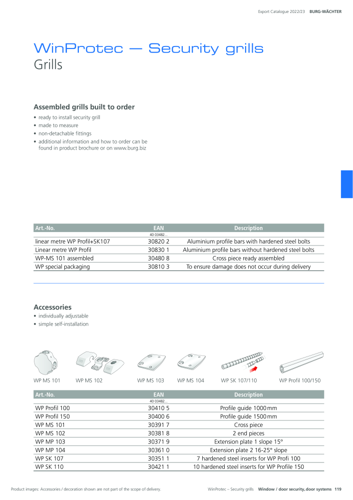 BURG-WÄCHTER Main Catalogue NEJ.: 20447 - Sida 119