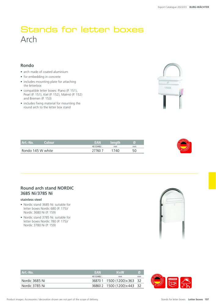 BURG-WÄCHTER Main Catalogue NEJ.: 20447 - Sida 197
