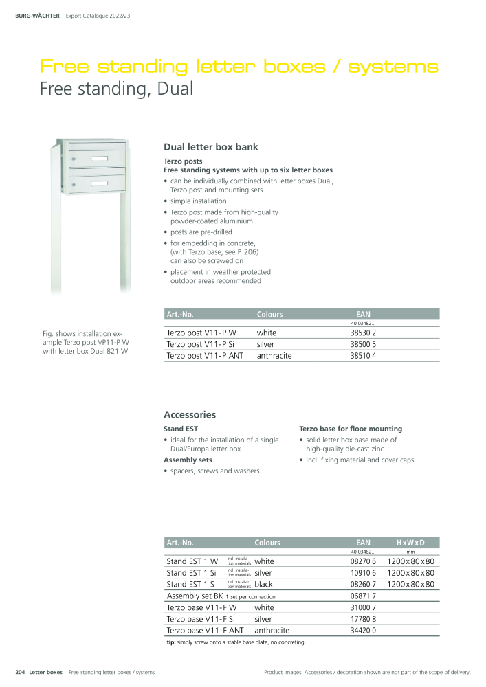 BURG-WÄCHTER Main Catalogue NR.: 20447 - Seite 204