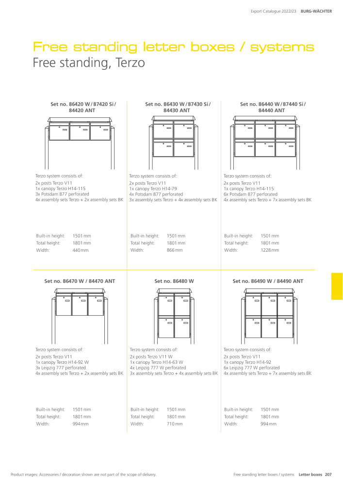 BURG-WÄCHTER Main Catalogue NEJ.: 20447 - Sida 207