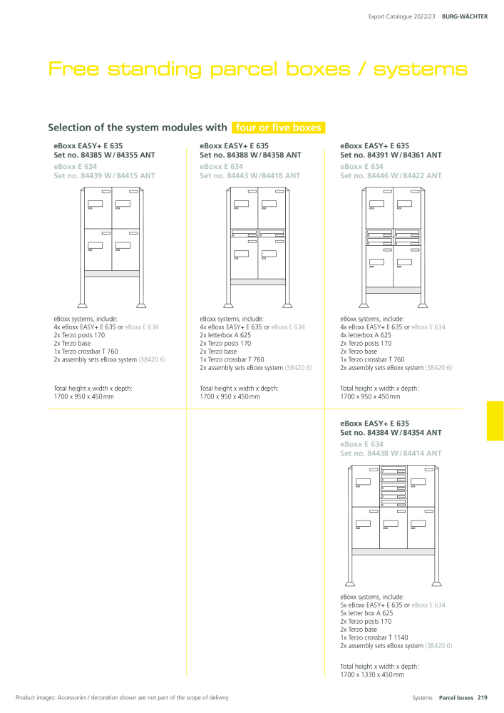 BURG-WÄCHTER Main Catalogue NEJ.: 20447 - Sida 219