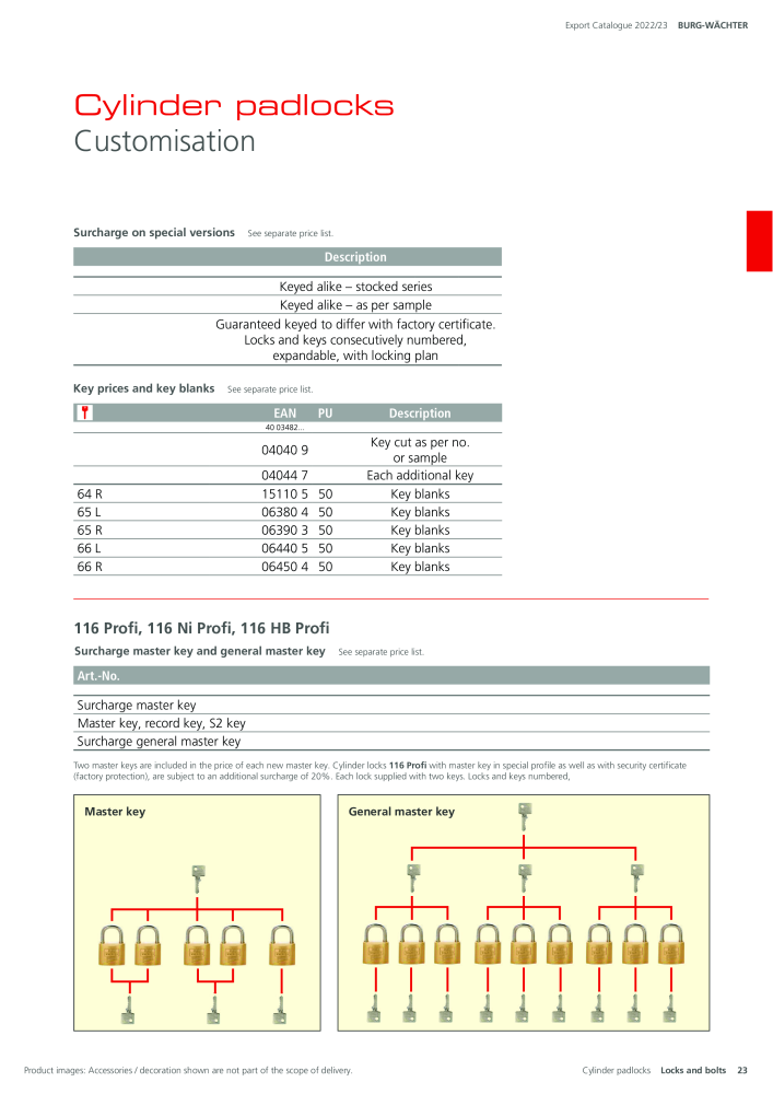 BURG-WÄCHTER Main Catalogue NR.: 20447 - Seite 23