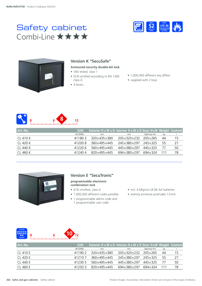 BURG-WÄCHTER Main Catalogue NEJ.: 20447 - Sida 262