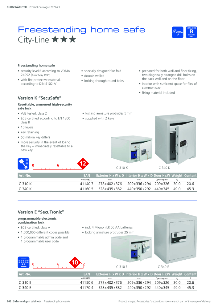 BURG-WÄCHTER Main Catalogue NR.: 20447 - Seite 266