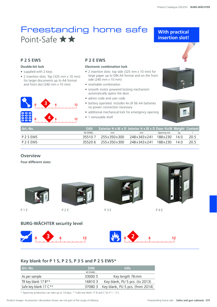 BURG-WÄCHTER Main Catalogue Nb. : 20447 - Page 275