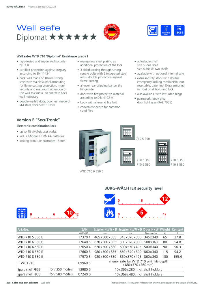 BURG-WÄCHTER Main Catalogue NEJ.: 20447 - Sida 280