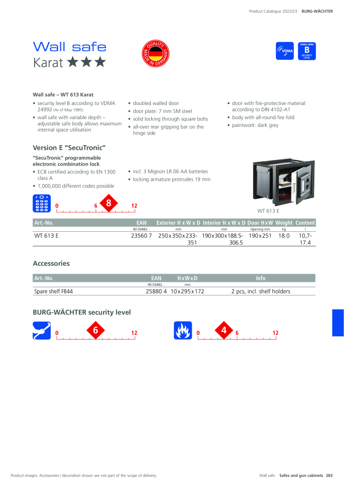 BURG-WÄCHTER Main Catalogue NEJ.: 20447 - Sida 283