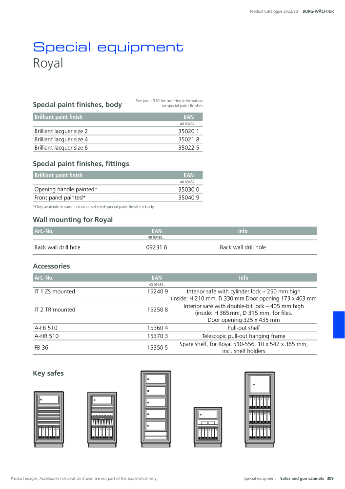 BURG-WÄCHTER Main Catalogue NEJ.: 20447 - Sida 309