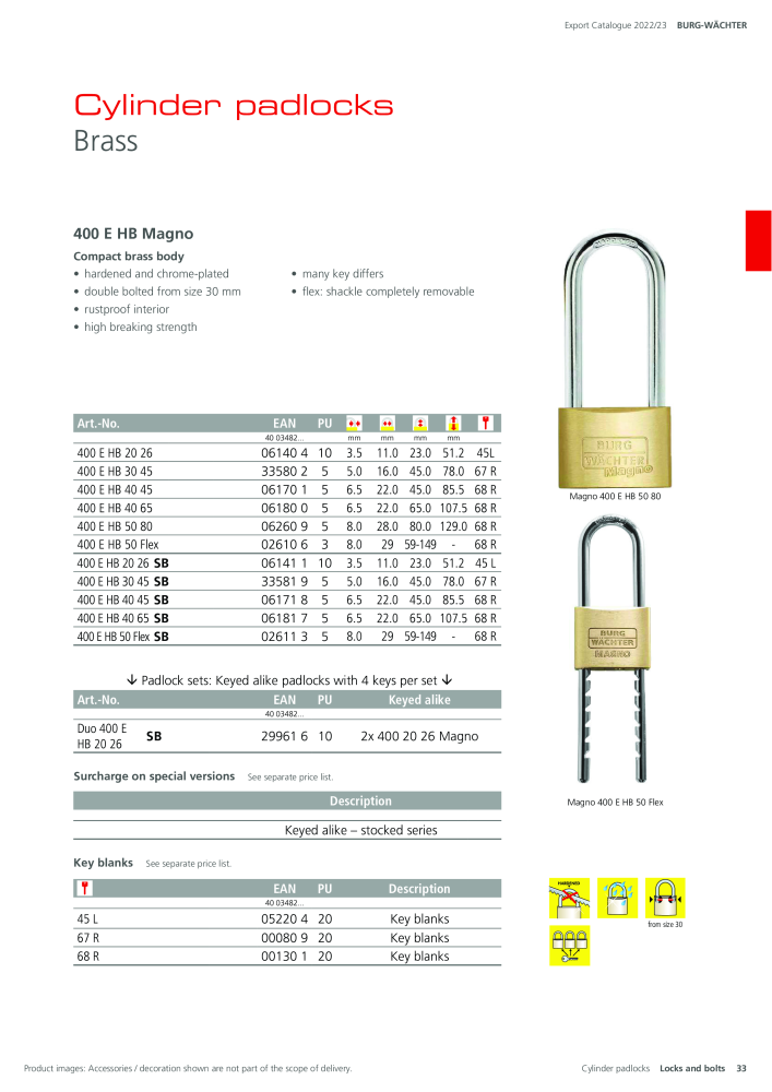 BURG-WÄCHTER Main Catalogue NR.: 20447 - Seite 33