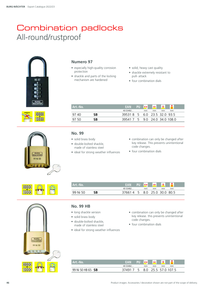 BURG-WÄCHTER Main Catalogue NEJ.: 20447 - Sida 46